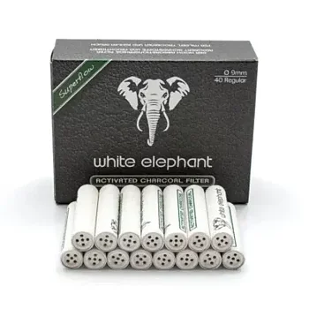 White Elephant kolfilter 9 mm 40st