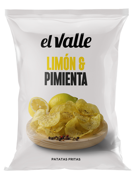 El Valle Potatischips Citron & Peppar, 130 g
