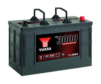 BATTERI YUASA 112AH SHD -+ 346X173X234