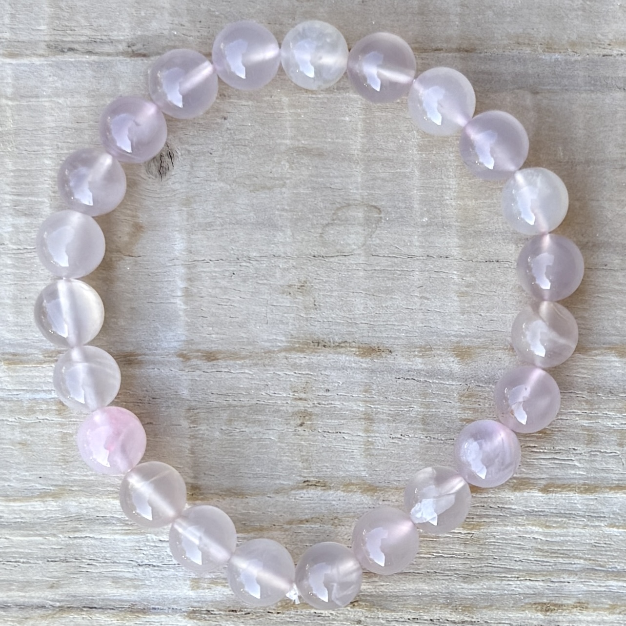 Armband - Rosa Kalcedon  