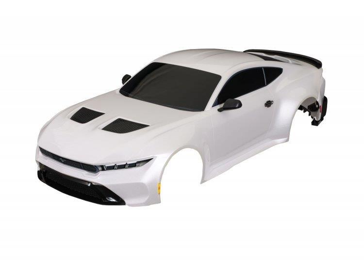 Traxxas Kaross Ford Mustang Clipless Komplett Vit