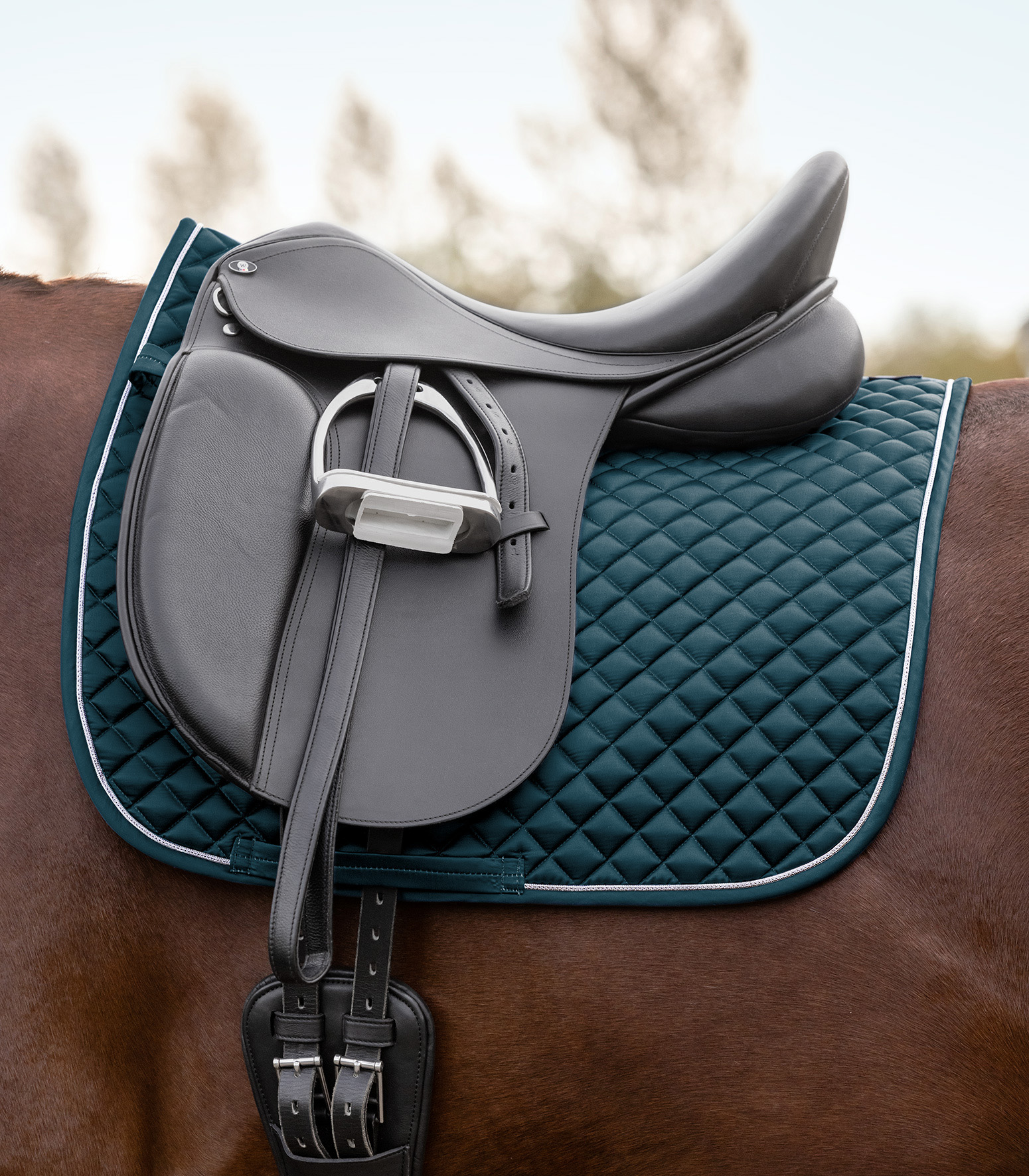 Waldhausen Felix Glam saddle pad - Petrol blue - 2