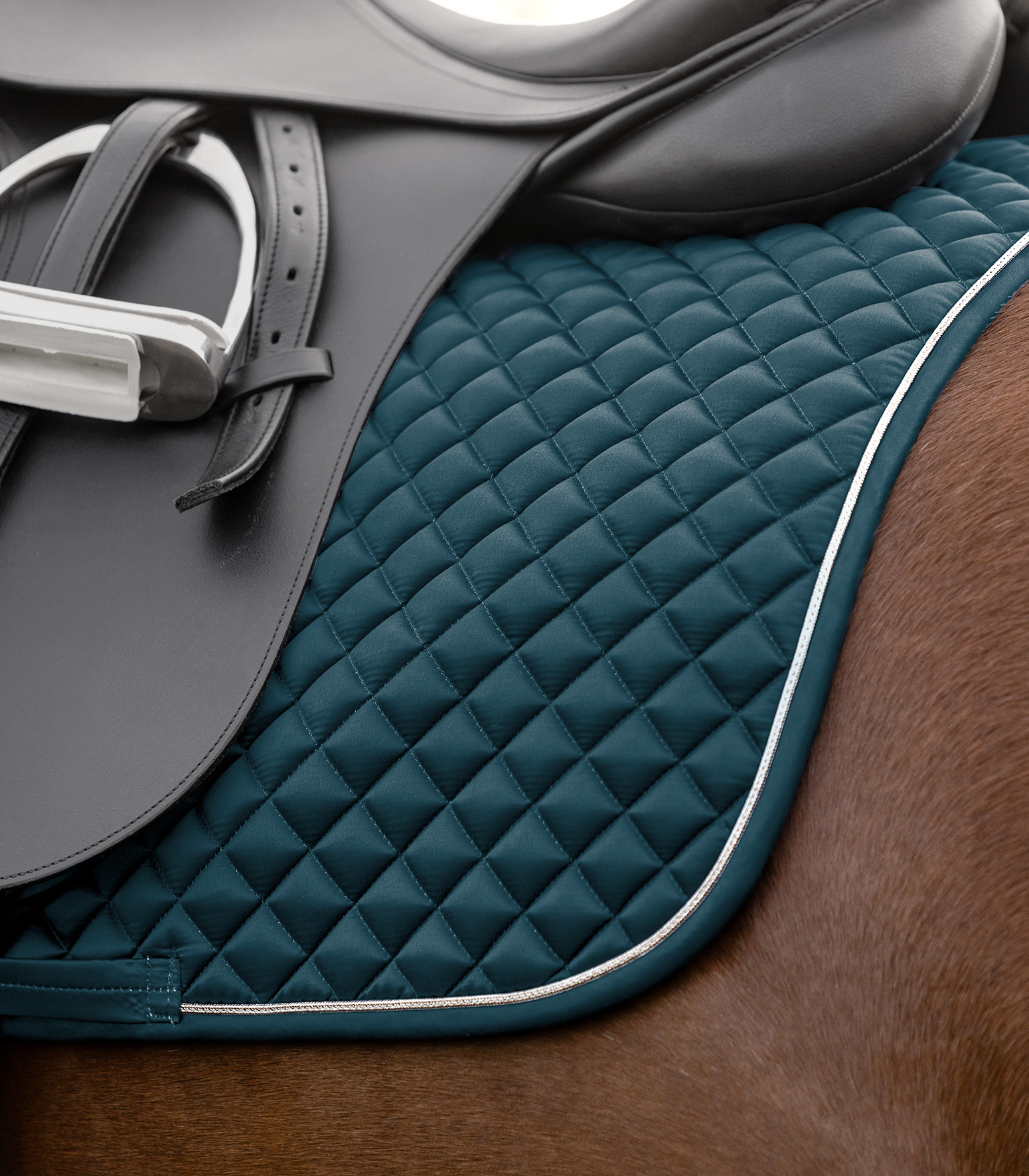Waldhausen Felix Glam saddle pad - Petrol blue - 3