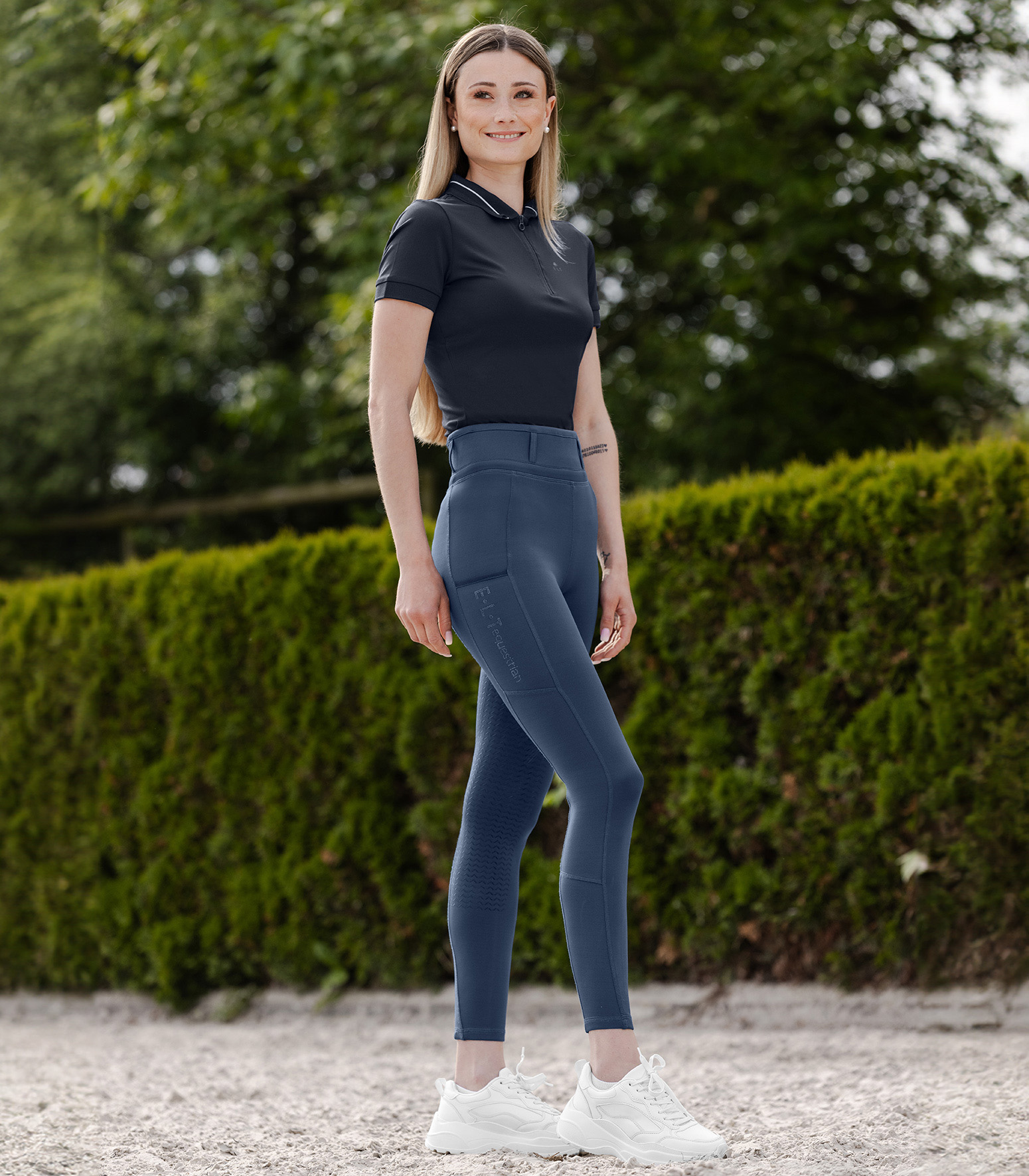 ELT Ella Glam Riding Leggings - Denim blue - 3