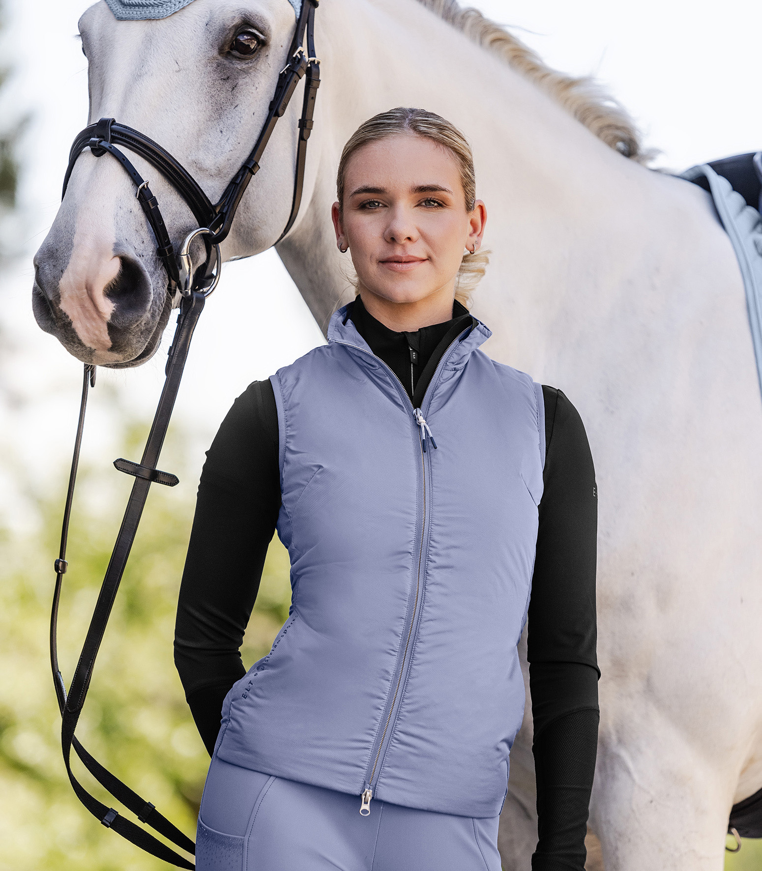ELT Palma windbreaker gilet - Blue grey - 4