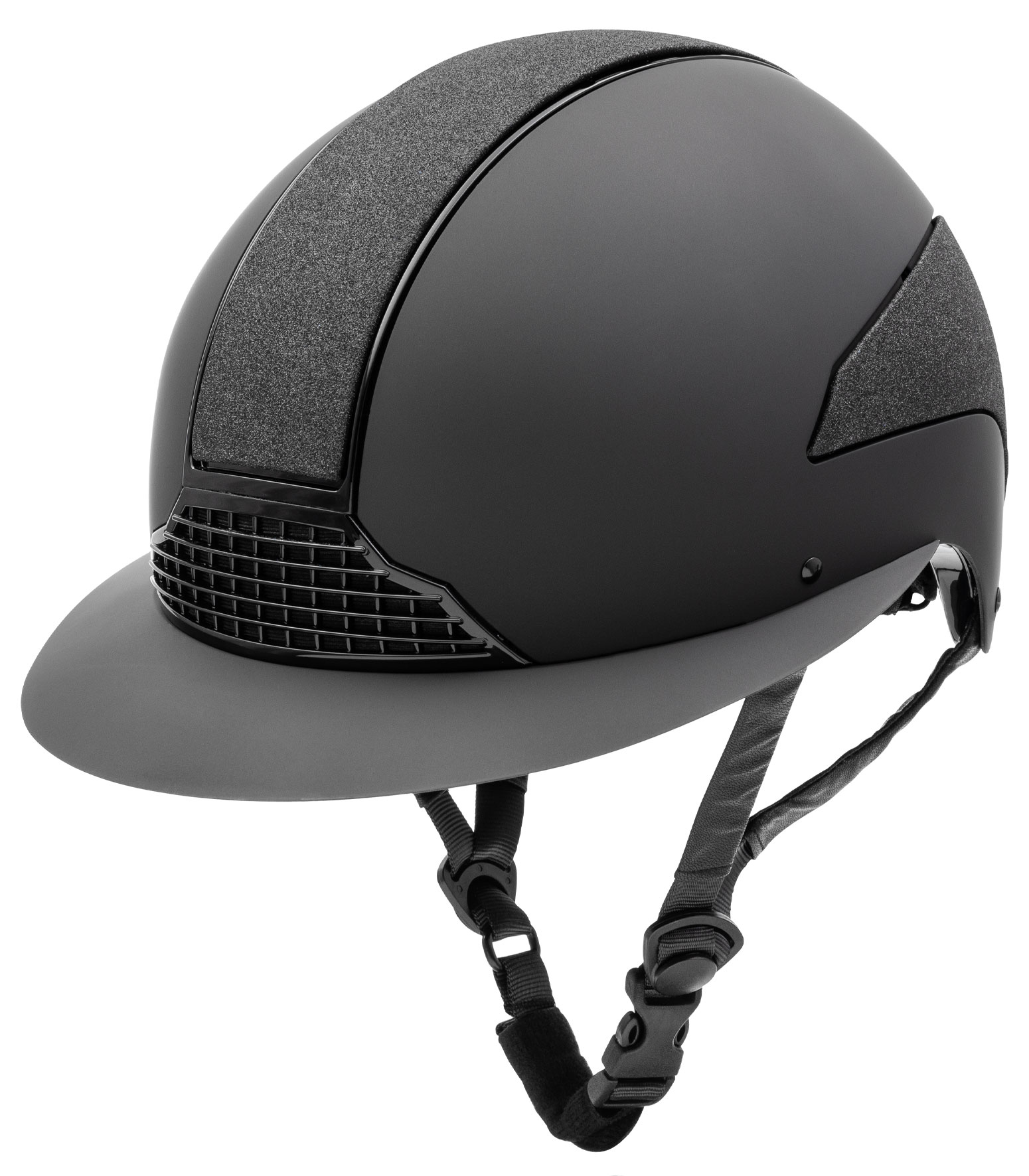 SWING H24 Lady shine riding helmet - Black shine, mat