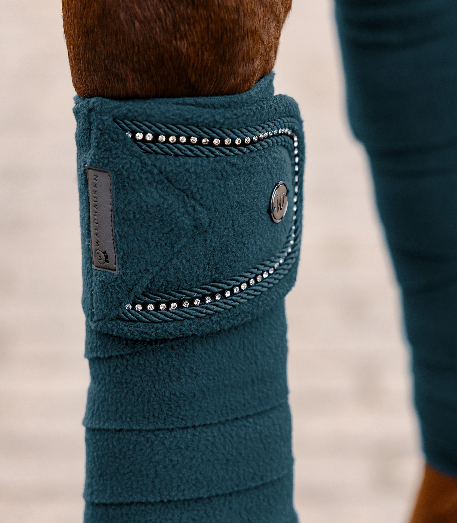 Waldhausen Nepal Fleece Bandages - Petrol blue - 3