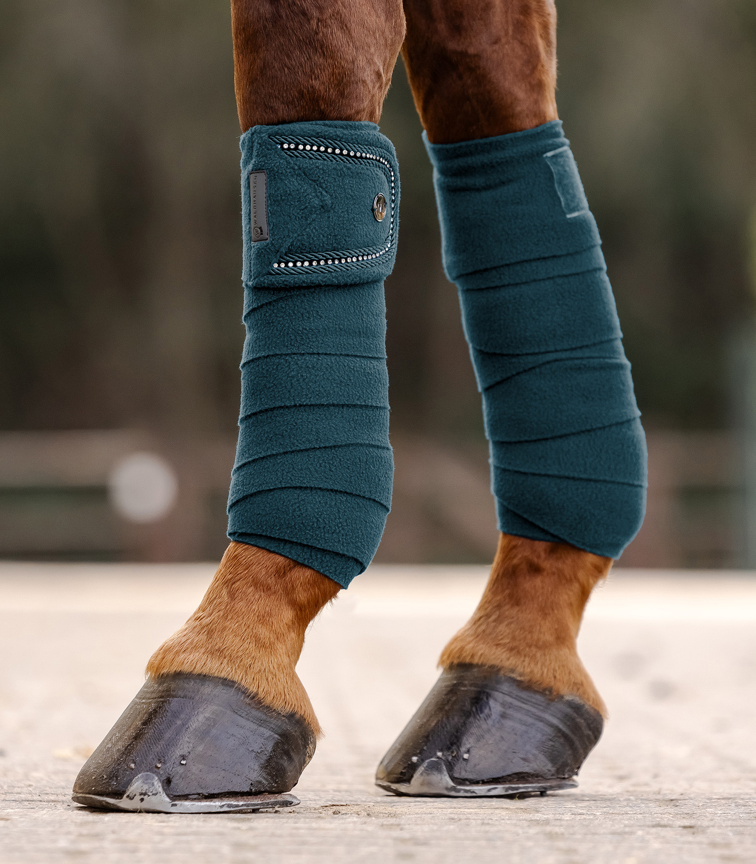 Waldhausen Nepal Fleece Bandages - Petrol blue - 2