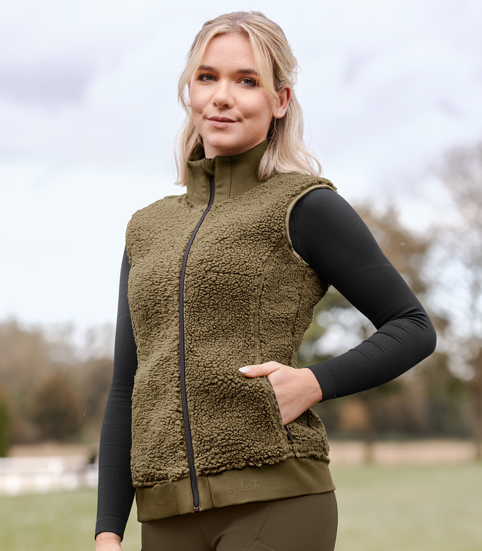 ELT Rotterdam Fleeceväst - Khaki Green - 3