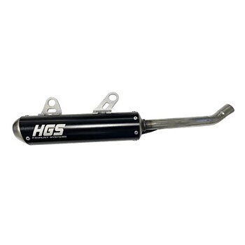 HGS Ljuddämpare 2T Racing SSX85 18-24 TC85 18-24 MC85 21-.. Svart Stål