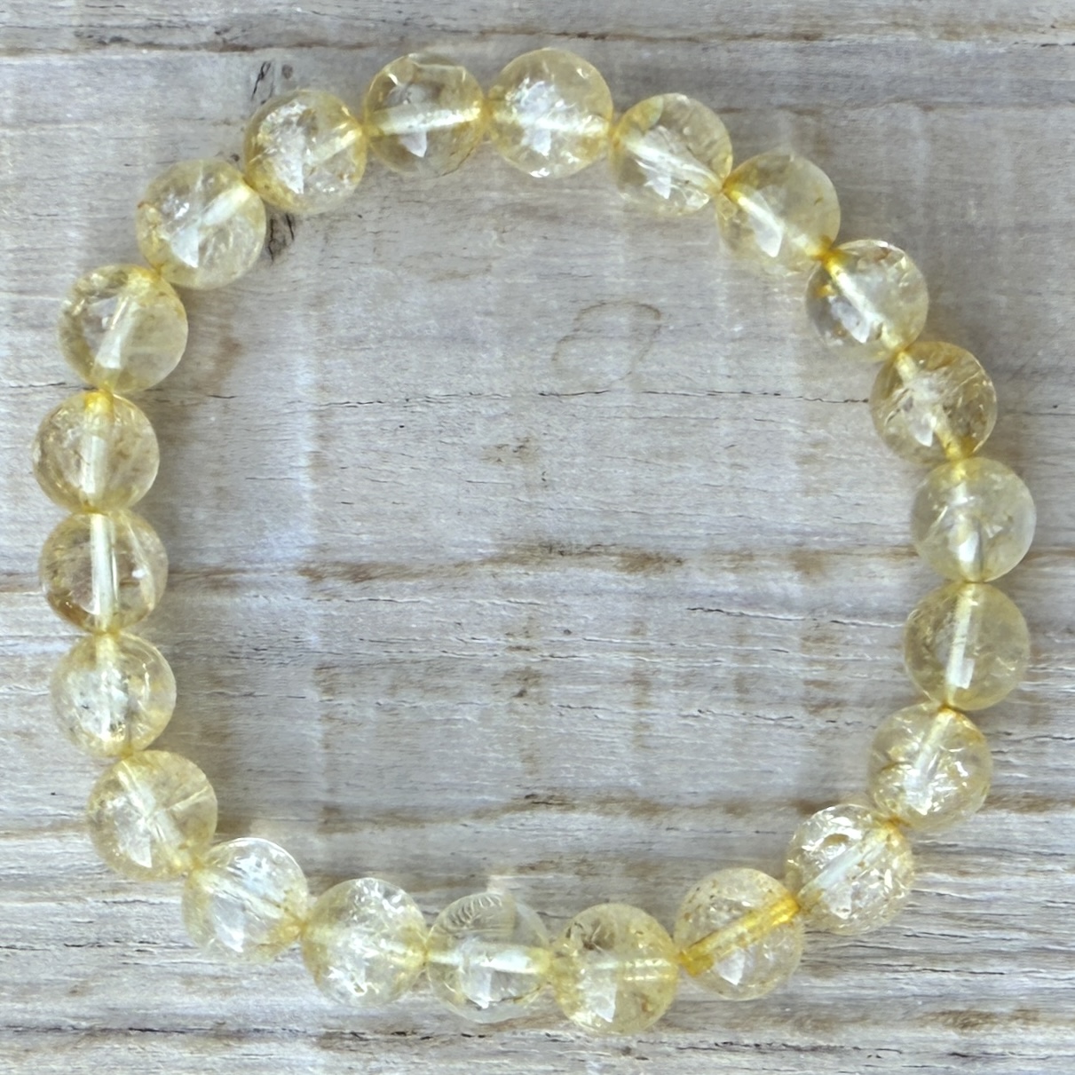 Armband Naturlig Citrin 8mm  i Utmärkt Kvalité!
