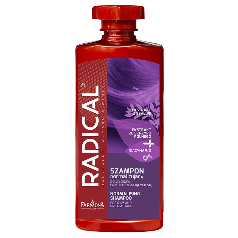 Shampoo til fedtet hår med tredobbelt virkning 400 ml