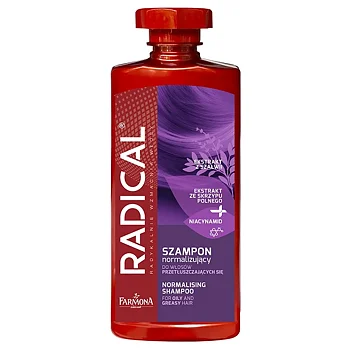 Shampoo rasvaisille hiuksille, kolminkertainen vaikutus 400 ml