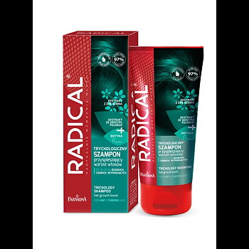 Trikologinen shampoo ohuille hiuksille, heikentyneille hiuksille ja hitaasti kasvaville hiuksille