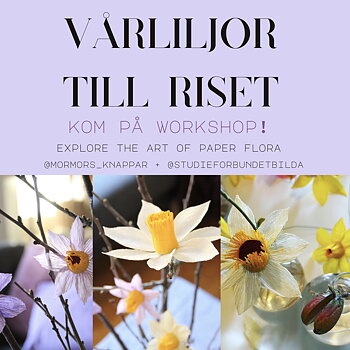 Workshop hos BILDA i Malmö 5/4: Gör vårliljor till riset!