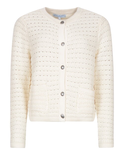 Kofta Danelle fickor vaniljbeige