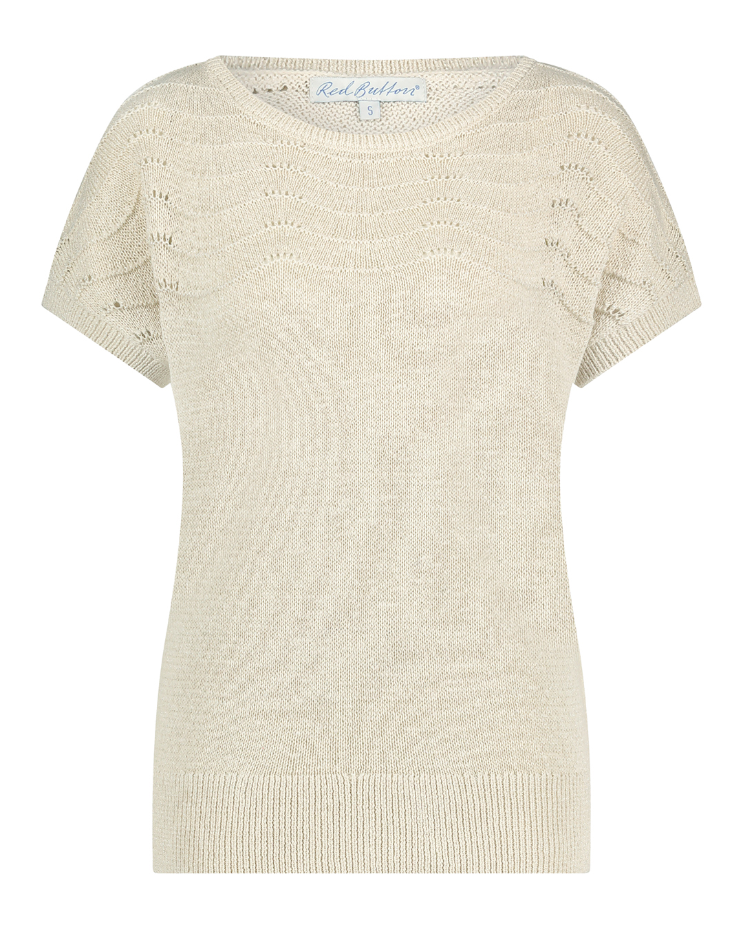 Jumper Jerry dekorativ stickning ljusbeige