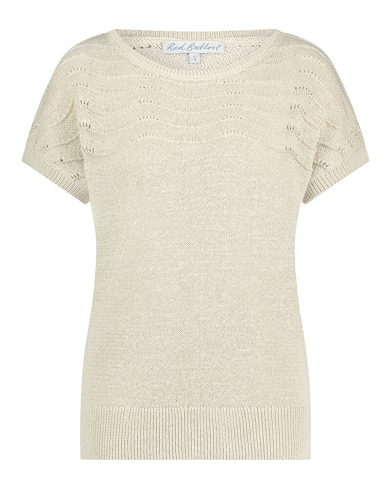 Jumper Jerry dekorativ stickning ljusbeige