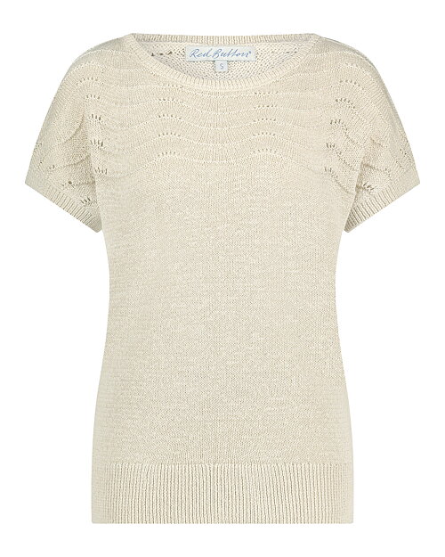 Jumper Jerry dekorativ stickning ljusbeige