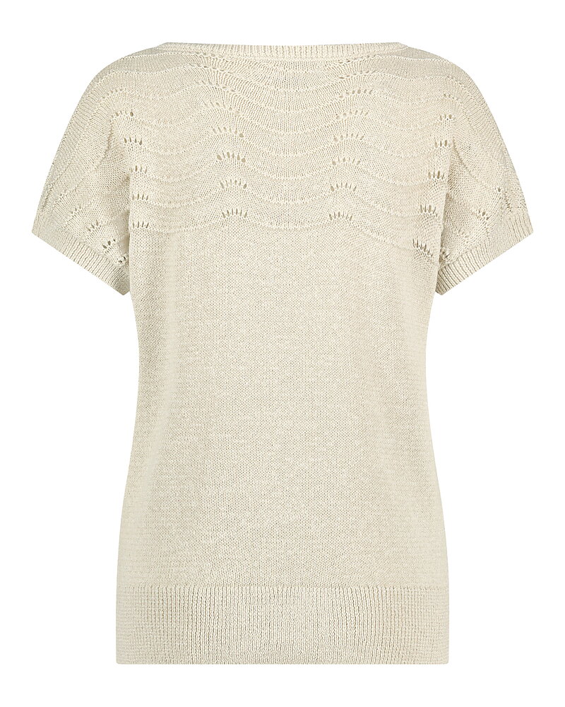 Jumper Jerry dekorativ stickning ljusbeige