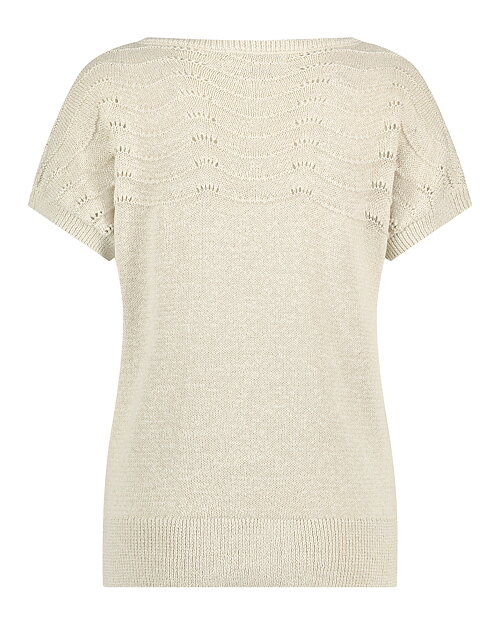 Jumper Jerry dekorativ stickning ljusbeige - 2