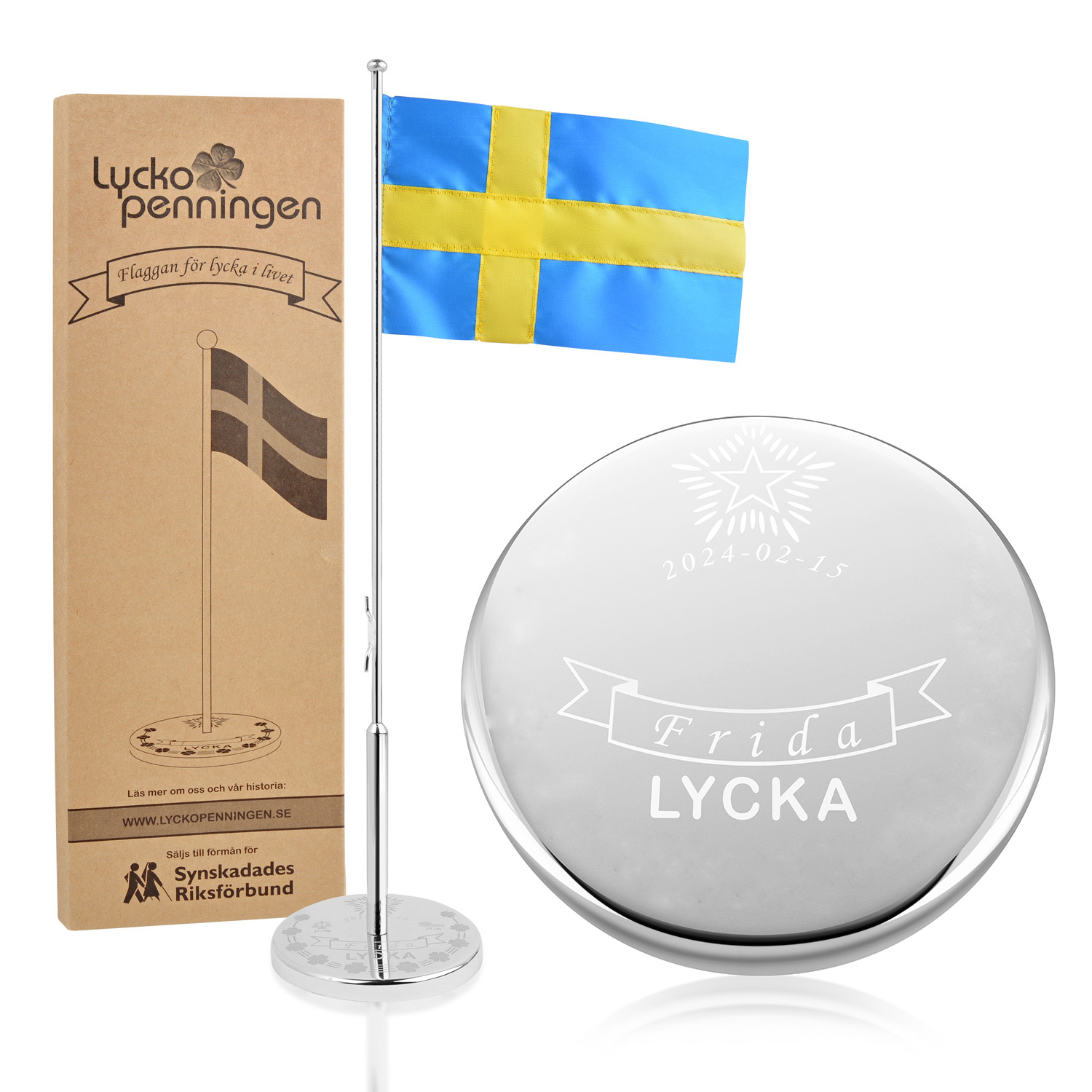 Flaggstång Lyckopenningen Enkel