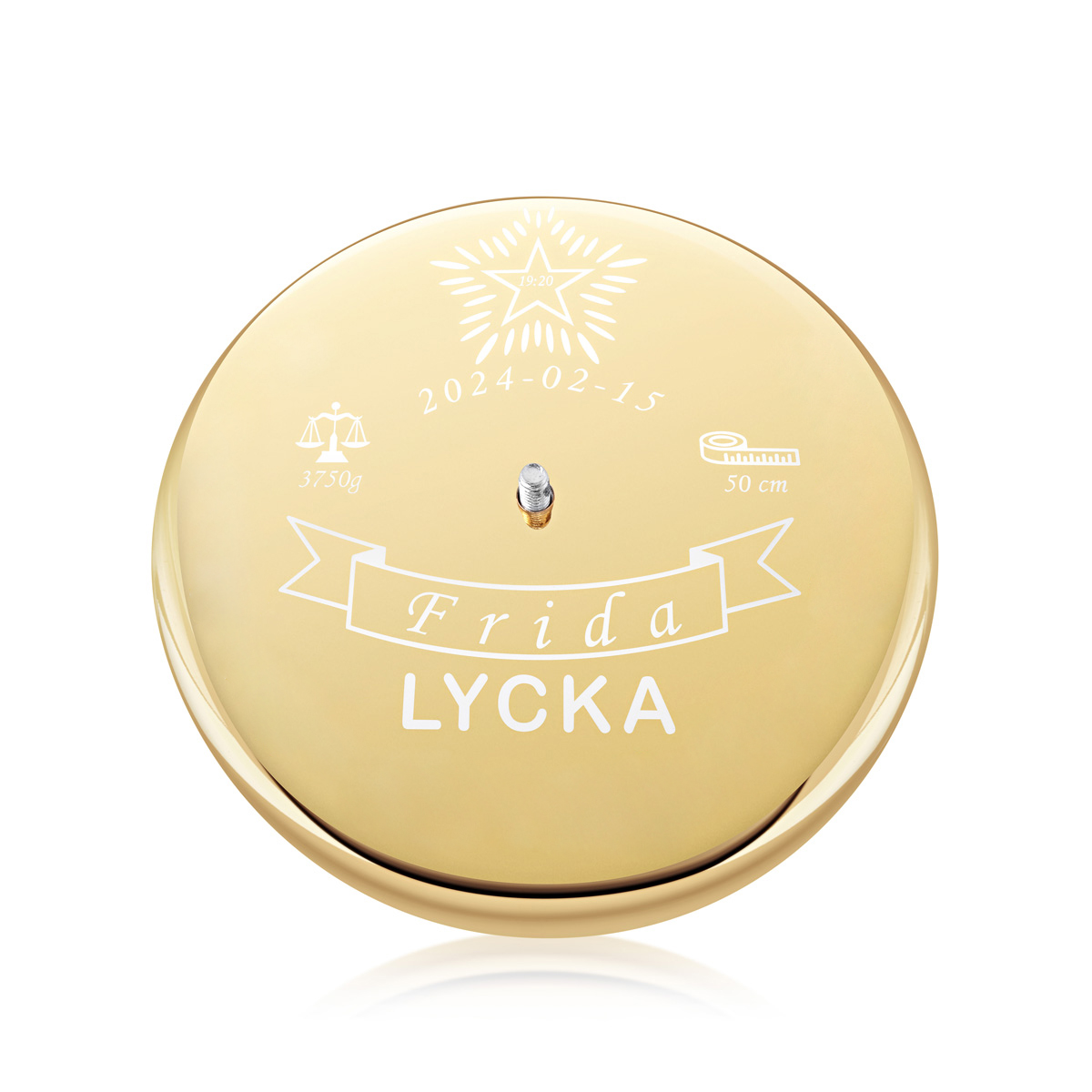Flaggstång Lyckopenningen Mässingpläterad Enkel - 4