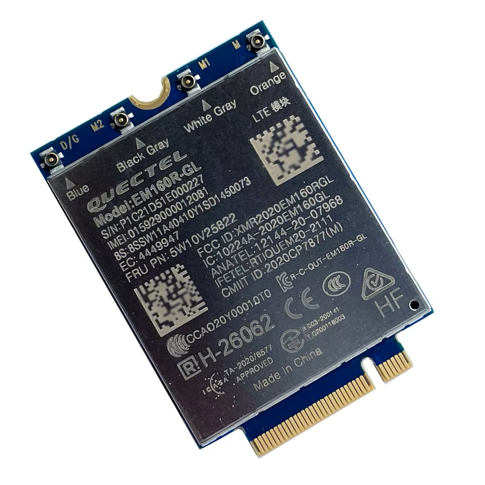 Lenovo ThinkPad Quectel EM160R-GL 4G LTE-A Cat 16 M.2 WWAN Module 4G PCIe M2 FRU 5W10V25822