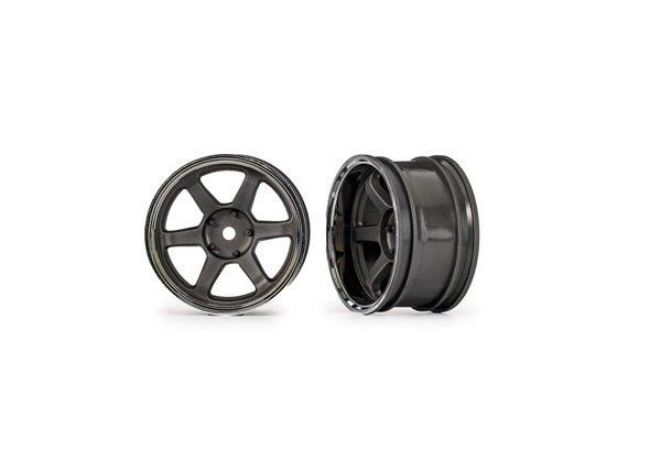 Traxxas Fälg 1.9tum 6-Eker Grå Fram (2)