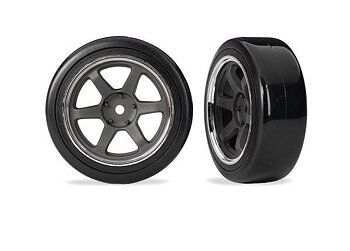Traxxas Däck & Fälg 1.9tum Drift Fram Inomhus (2)