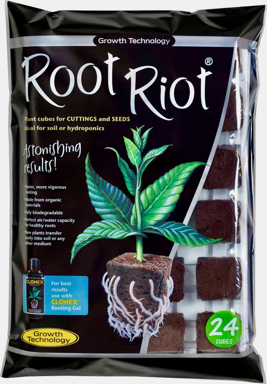 ROOT RIOT - Bricka med 24 rotningskuber