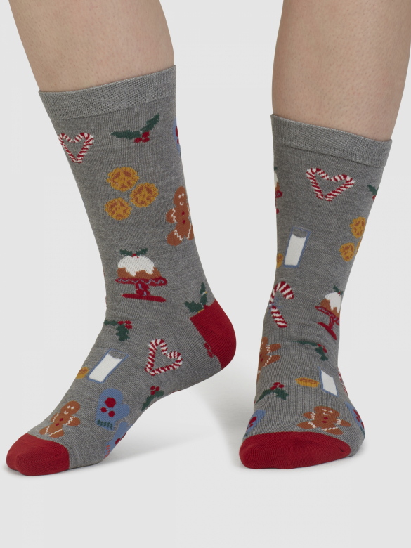 Presenttips! Två par bambustrumpor med jultema - 3