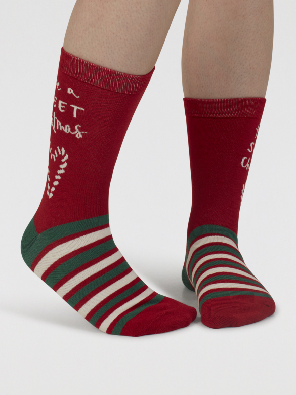 Presenttips! Två par bambustrumpor med jultema - 5