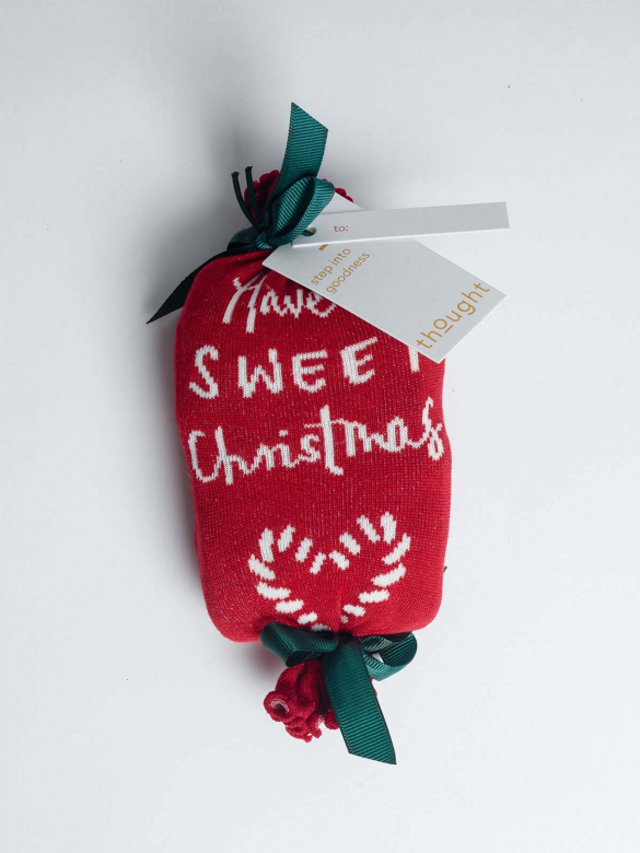 Presenttips! Två par bambustrumpor med jultema