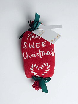 Presenttips! Två par bambustrumpor med jultema