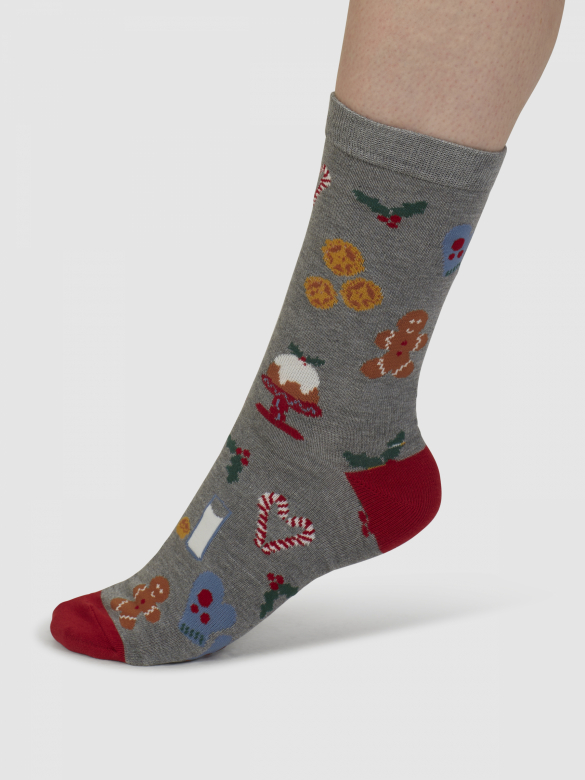 Presenttips! Två par bambustrumpor med jultema - 4