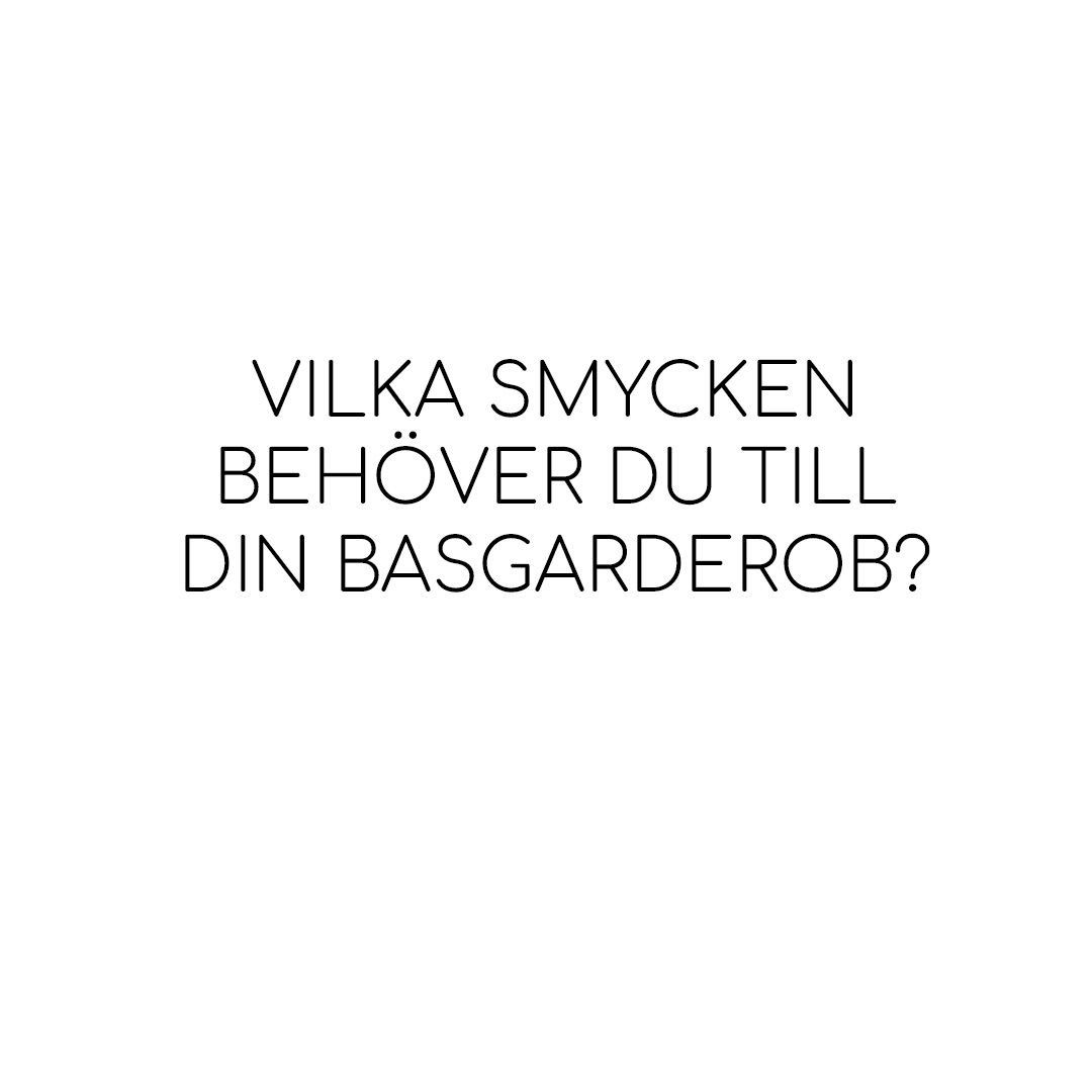 Vilka smycken behöver du till din basgarderob?