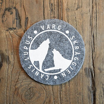 Glasunderlägg - Varg (canis lupus)