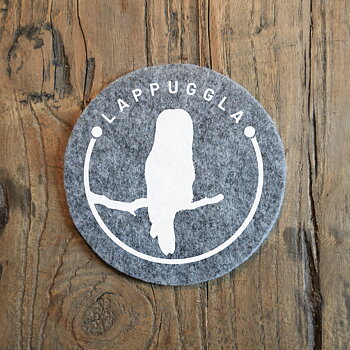 Glasunderlägg - Lappuggla / Lappygel