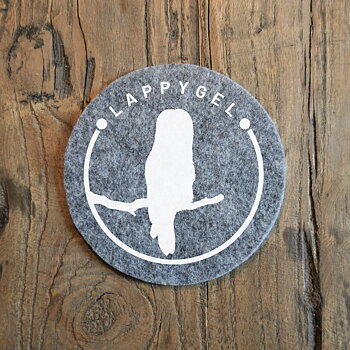 Glasunderlägg - Lappuggla / Lappygel
