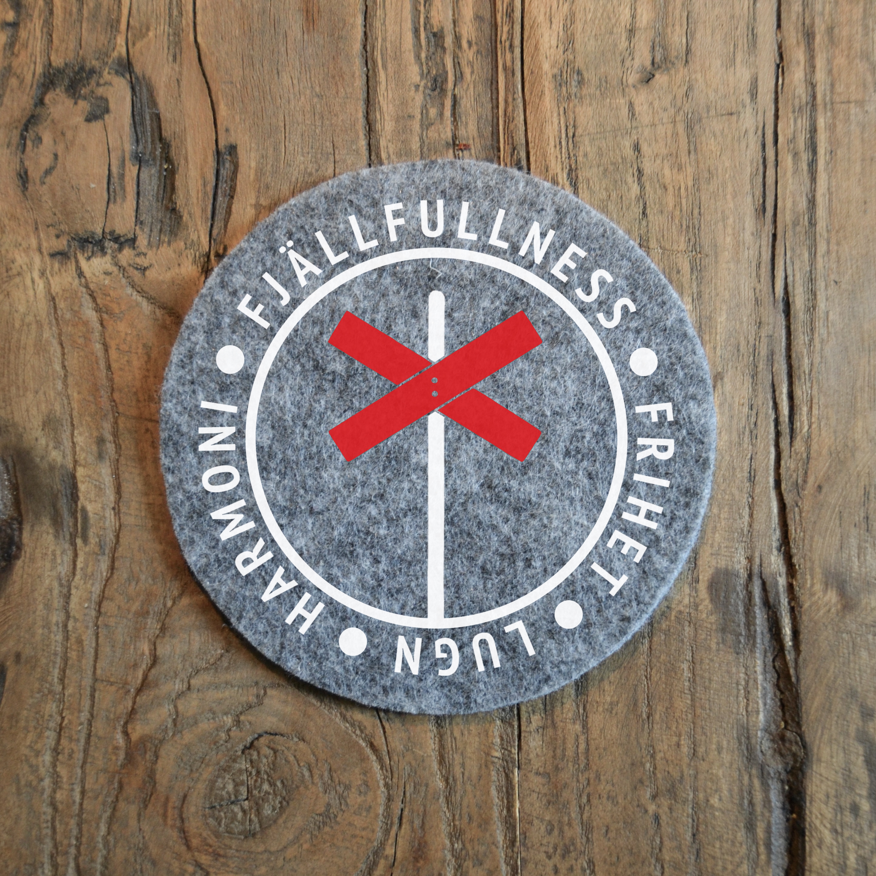 Glasunderlägg - "Fjällfullness" Ledkryss II