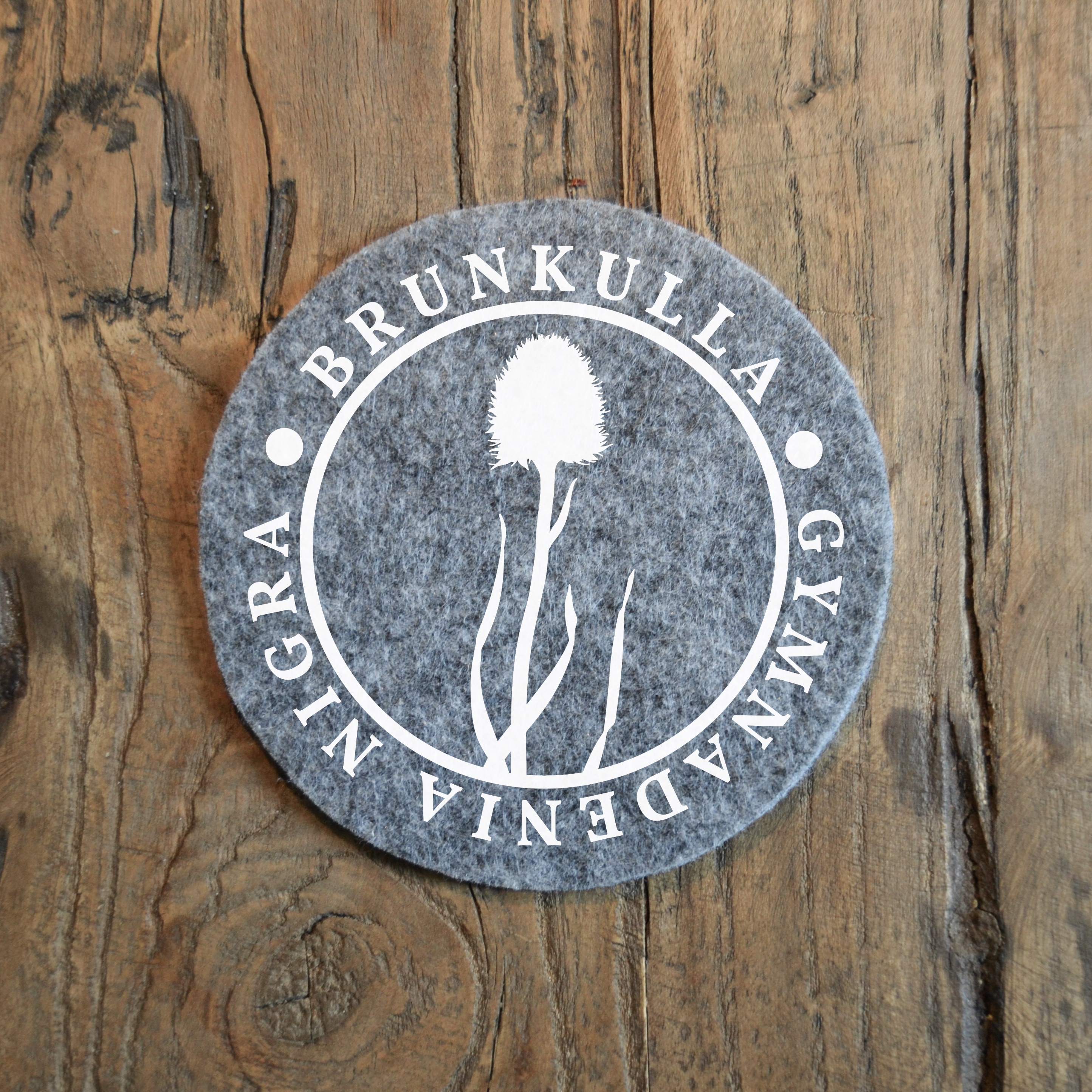 Glasunderlägg - Brunkulla (gymnadenia nigra)