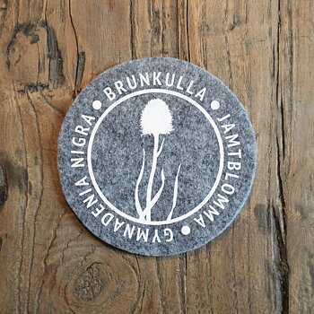 Glasunderlägg - Brunkulla (Jamtblomma)