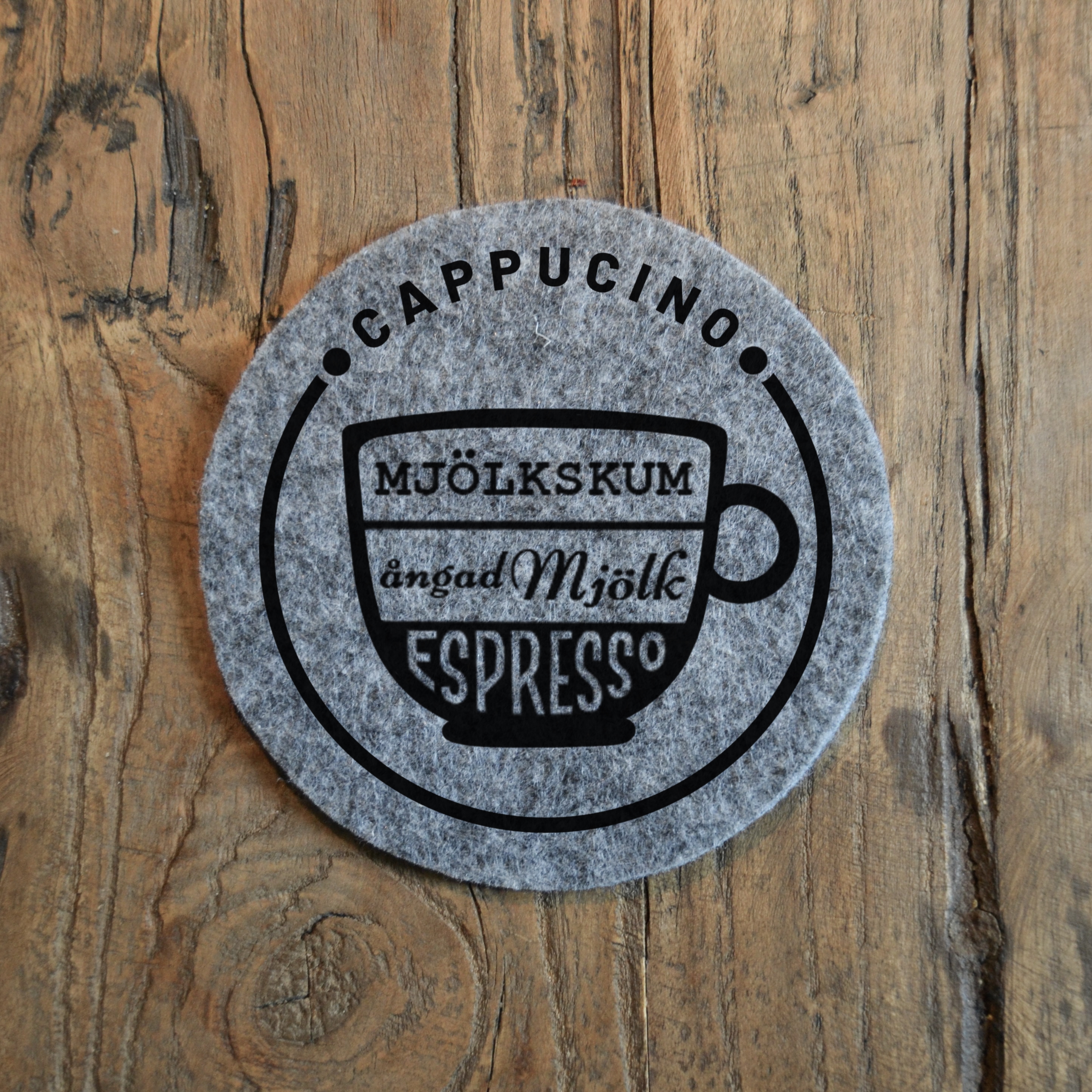 Glasunderlägg - "Cappucino" - 2