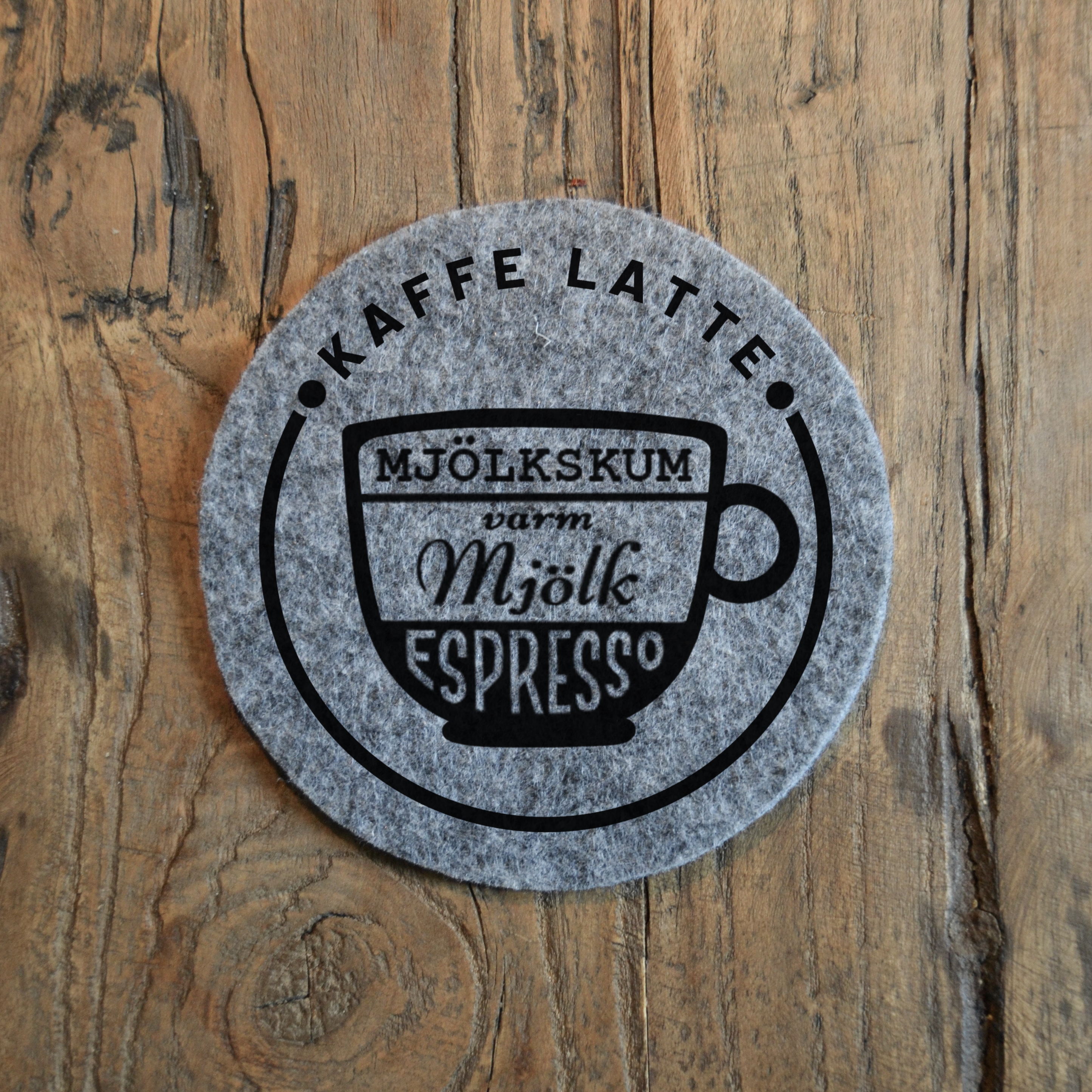 Glasunderlägg - "Kaffe latte" - 2