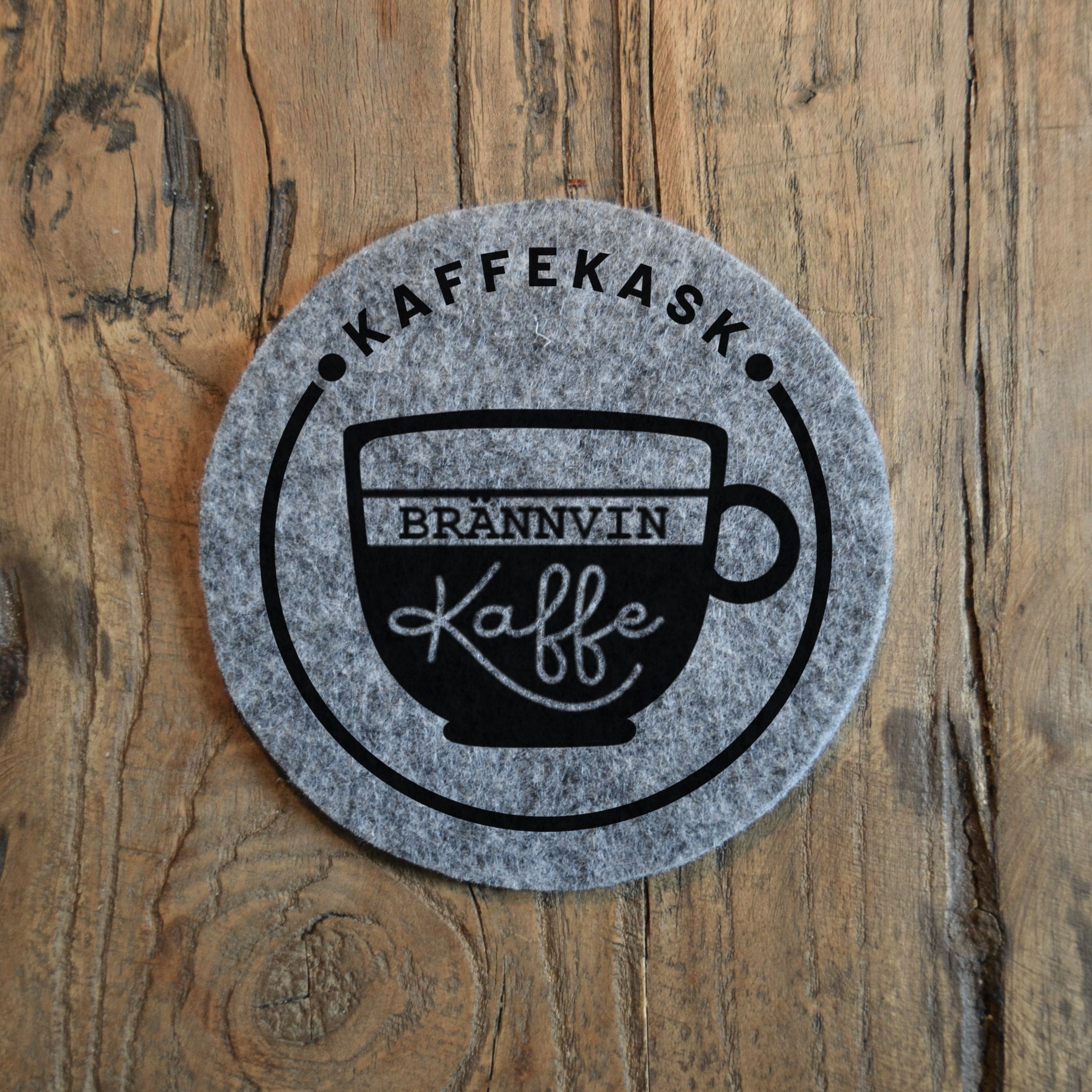 Glasunderlägg - "Kaffekask" - 2