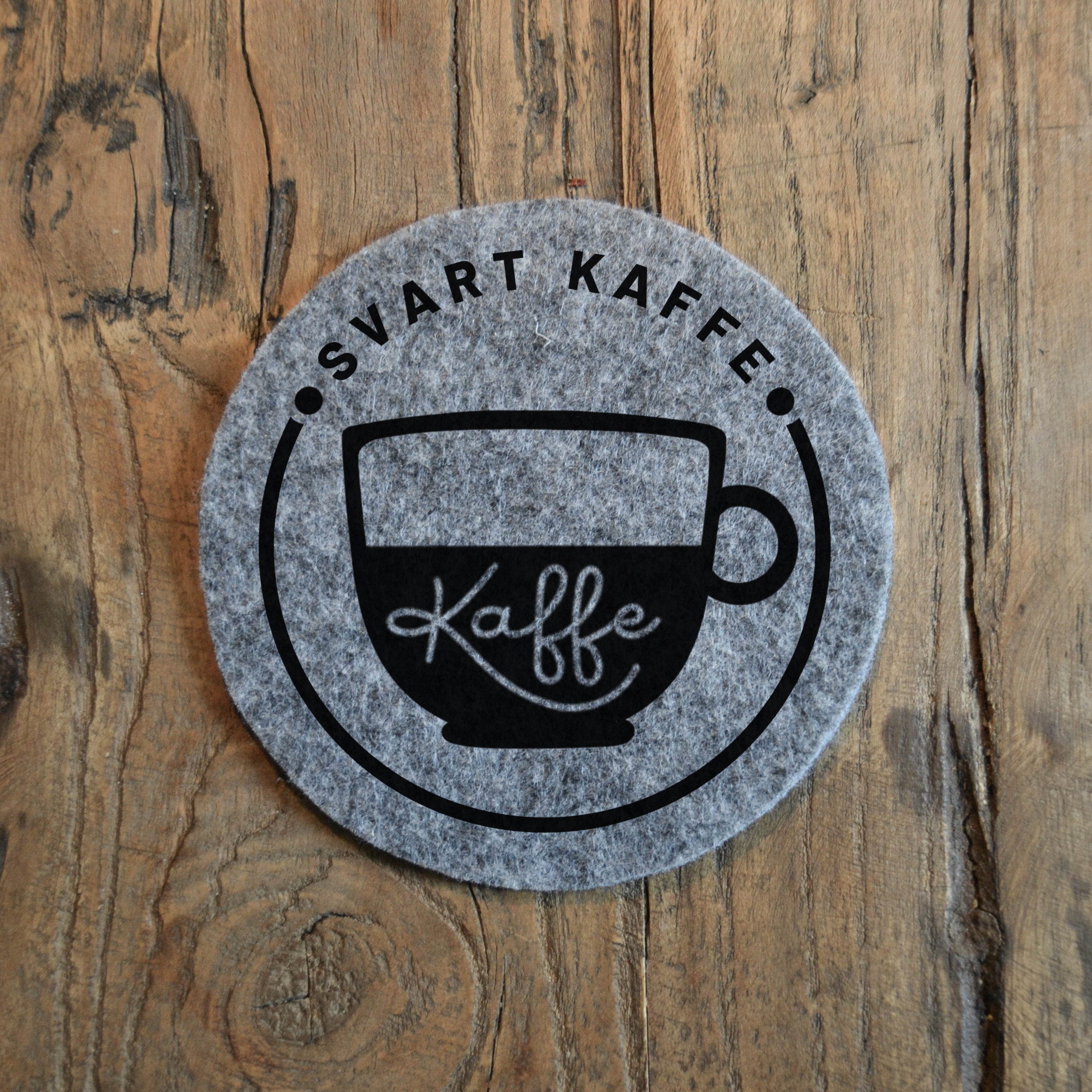 Glasunderlägg - "Svart" kaffe - 2