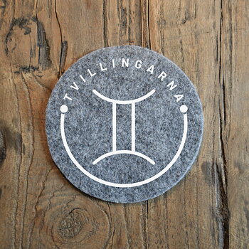 Glasunderlägg - Tvillingarna Symbol