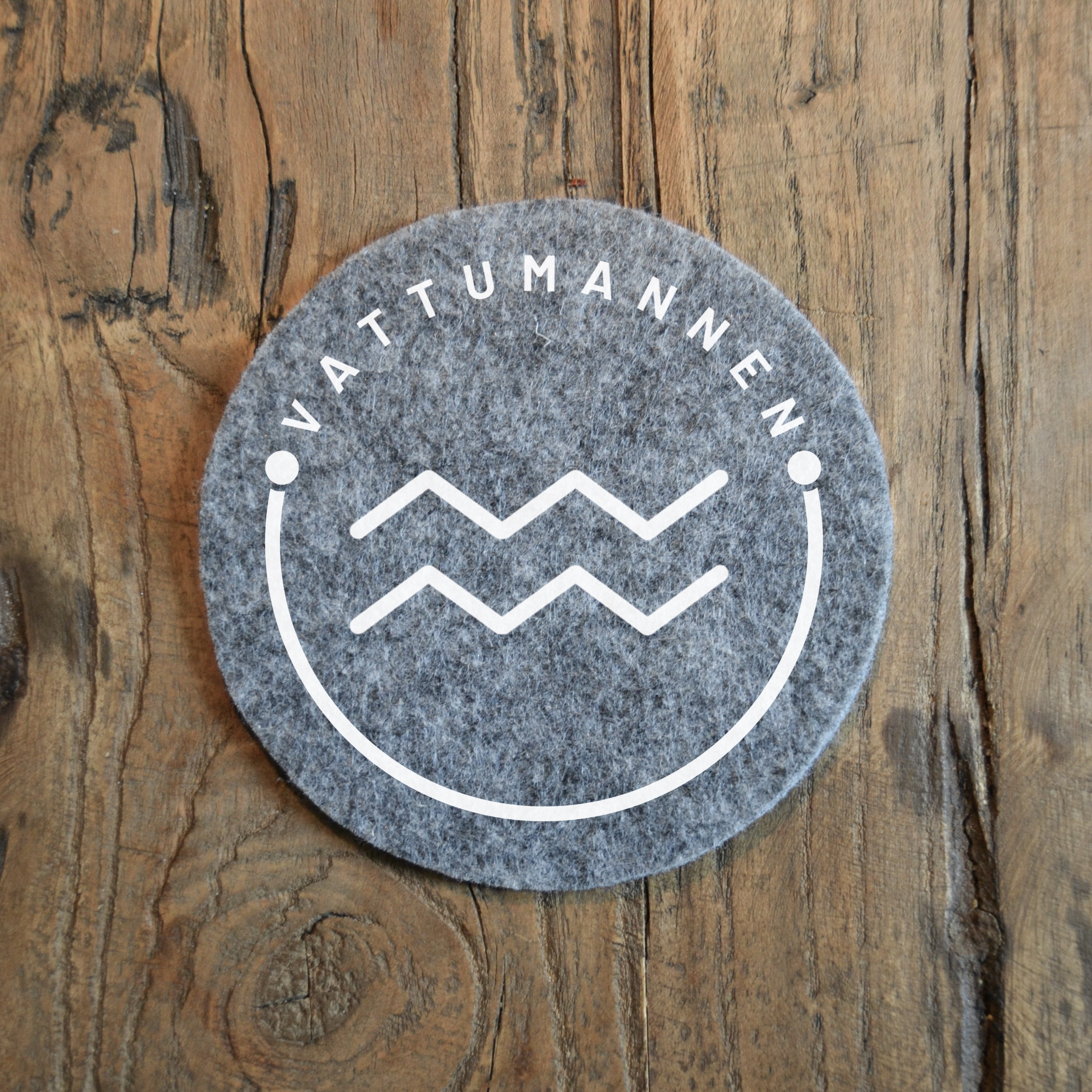 Glasunderlägg - Vattumannen Symbol