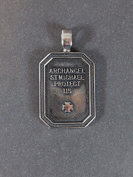 Ärkeängel Mikael Amulett Hänge  i Rostfritt stål